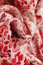 Pink Bohemian Floral Print Tassel Tie Long Sleeve Flowy Mini Dress - Image 16