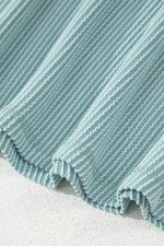 Canton Textured Patched Pocket Frilly Mini Dress - Image 12