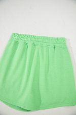 Light Green French Terry Drawstring Mini Skort with Pockets - Image 12