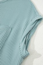 Canton Textured Patched Pocket Frilly Mini Dress - Image 16
