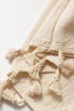 Apricot Boho Tassel Trim Wrap Knot Side Mini Skort - Image 11