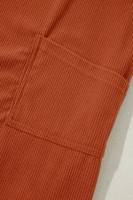 Cinnamon Corduroy Front Pockets Overall Dress - Image 12