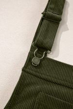 Vineyard Green Corduroy Front Pockets Overall Dress - Image 16