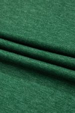 Blackish Green Twisted High Waist Sleeveless V Neck Mini Dress - Image 12
