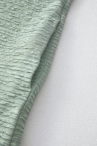 Grass Green Solid Color Textured Crinkle Mini T Shirt Dress - Image 7