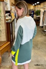 Mist Green Color Block High Waist Sport Dress - Image 2