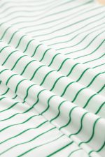 Green Stripe Ruffle Short Sleeve T Shirt Mini Dress - Image 11