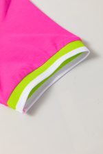 Rose Red Pop of Color Neckline T-shirt Dress - Image 7