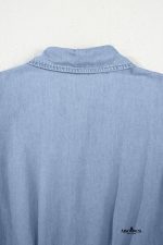 Myosotis Pleated High Waist Short Sleeve Shirt Dress - Image 17
